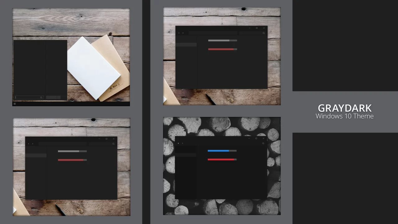 Gray Dark Theme For Windows 10