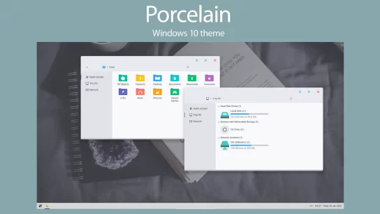 Porcelain Theme For Windows 10