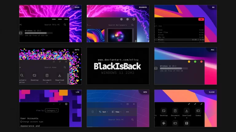 BlackIsBack Theme for Windows 11 BlackIsBack Theme for Windows 11