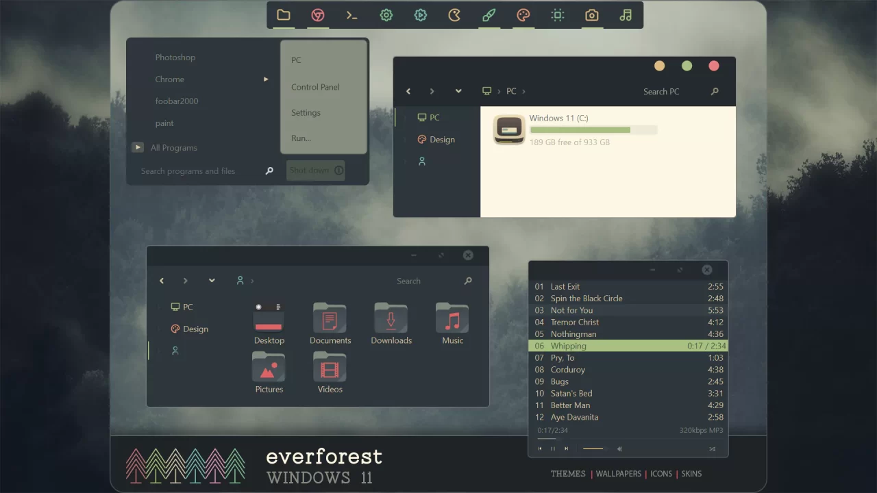 Everforest Theme for Windows 11 Everforest Theme for Windows 11