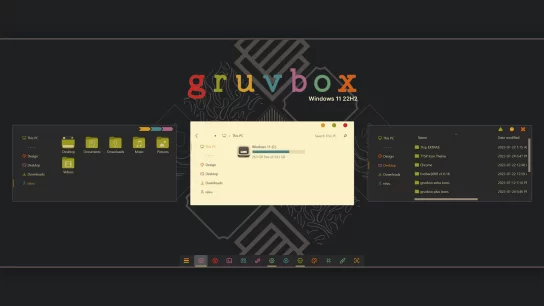 Gruvbox Theme for Windows 11 Thumbnail