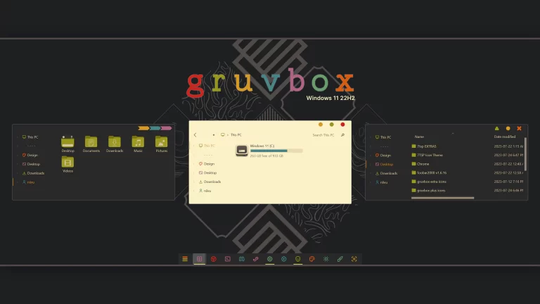 Gruvbox Theme for Windows 11