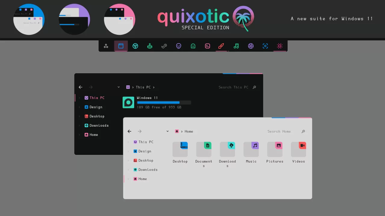 Quixotic SE Theme for Windows 11 Quixotic SE Theme for Windows 11