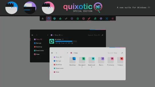 Quixotic SE Theme for Windows 11