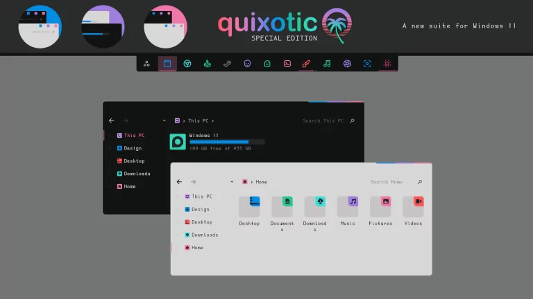 Quixotic SE Theme for Windows 11