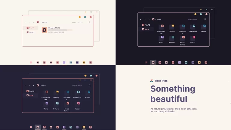 Rose Pine Theme for Windows 11 Rose Pine Theme for Windows 11
