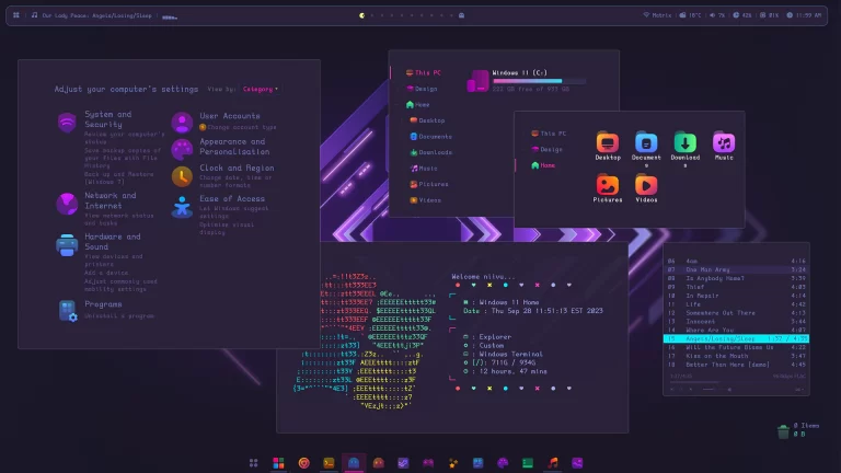 SynthWave 84 Theme for Windows 11