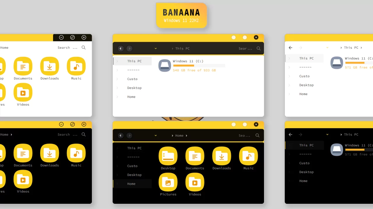 BANAANA Theme for Windows 11