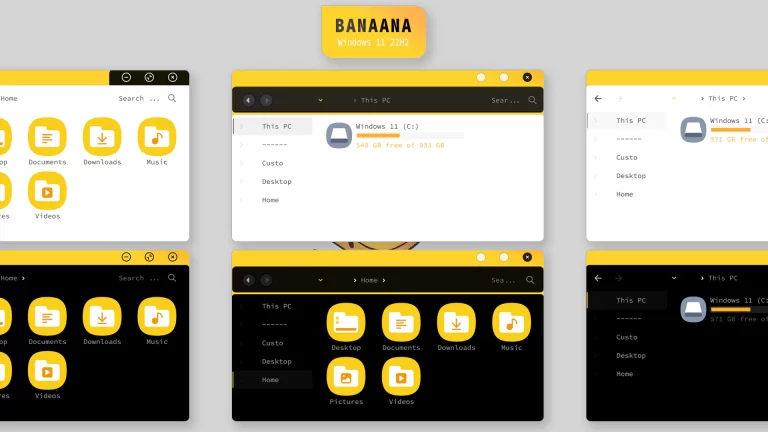 BANAANA Theme for Windows 11 BANAANA Theme for Windows 11