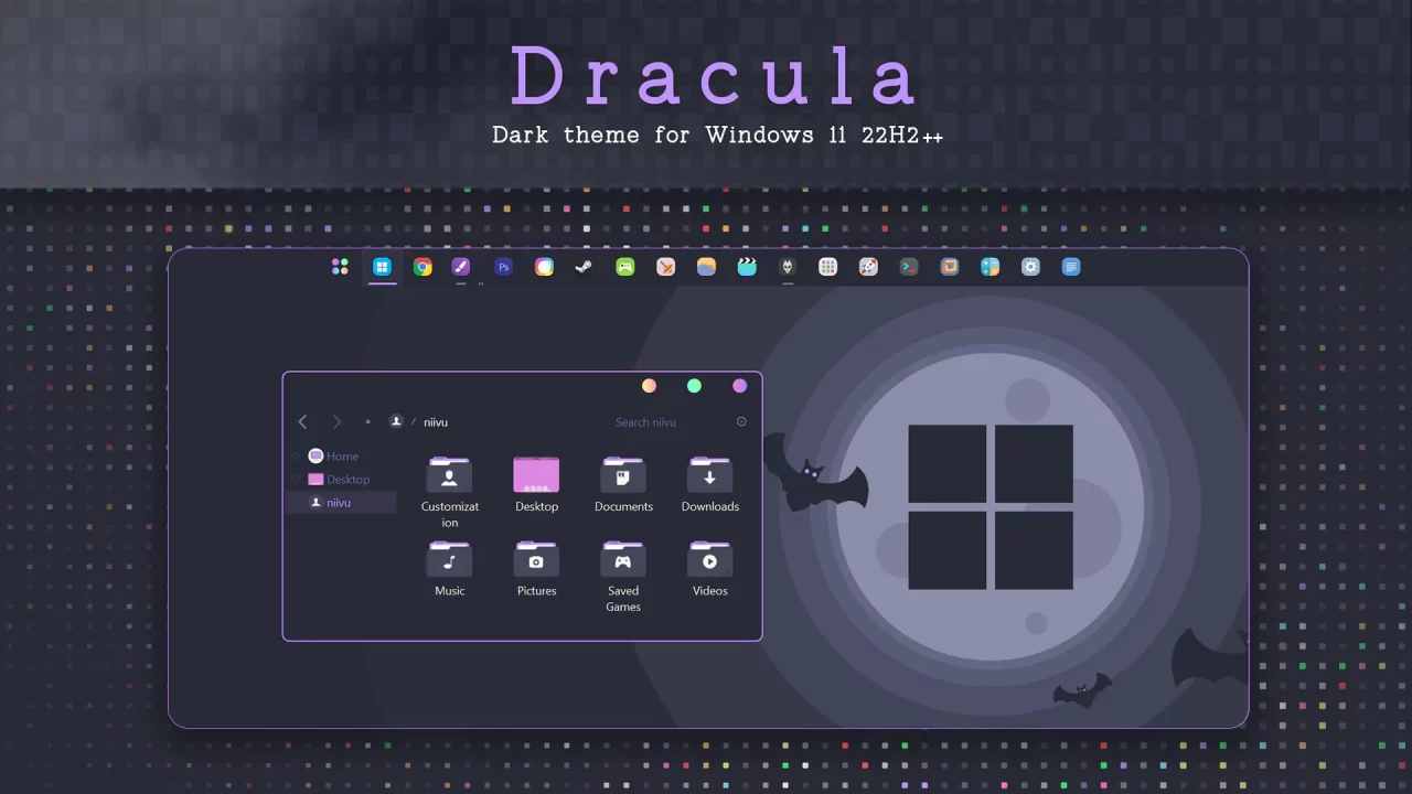 Dracula Theme for Windows 11