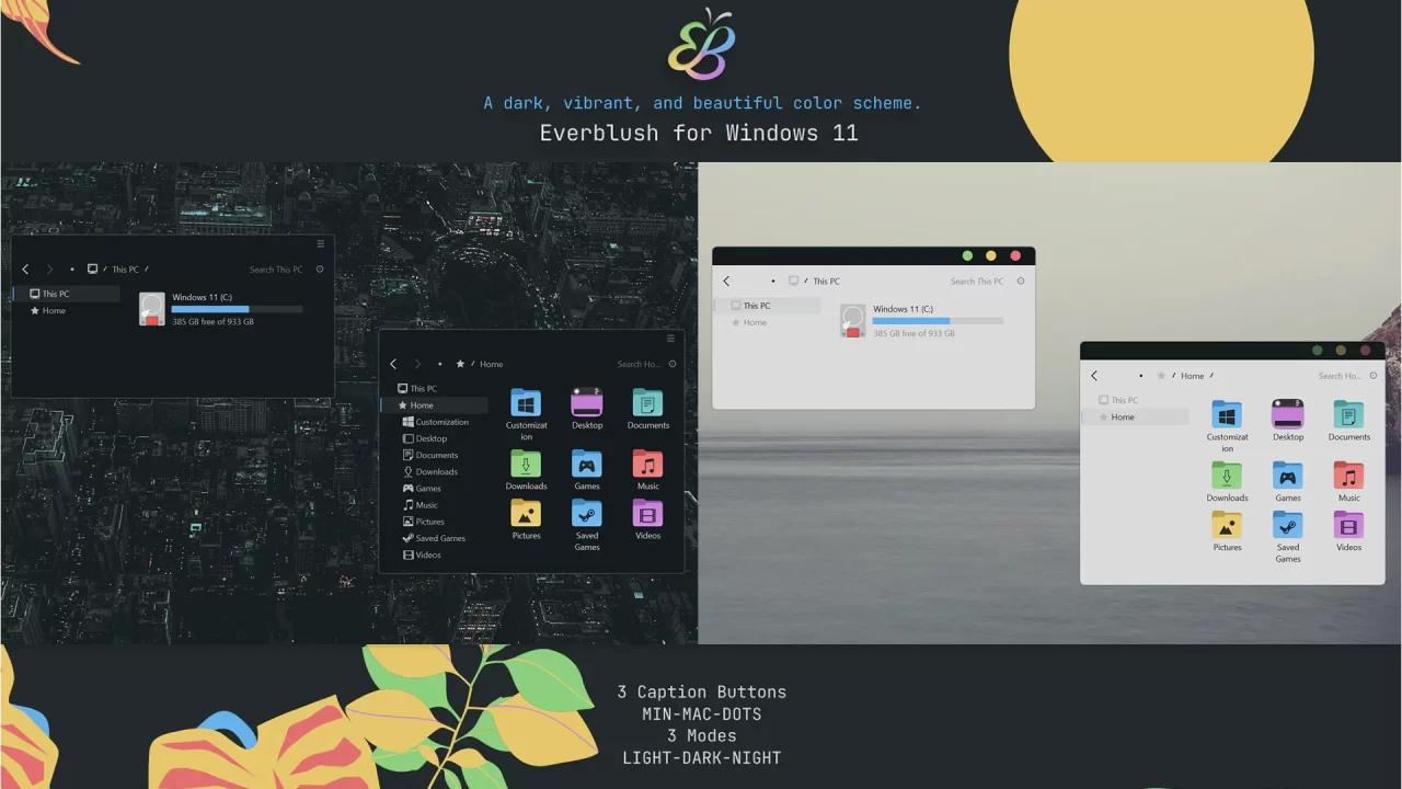 Everblush Theme for Windows 11 Everblush Theme for Windows 11