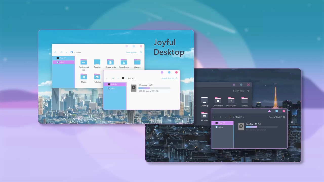Joyful Theme for Windows 11 Joyful Desktop for Windows 11
