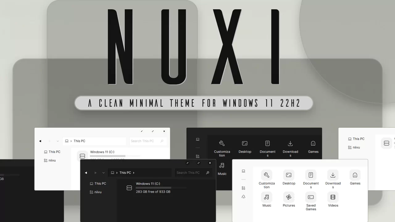 NUXI Theme for Windows 11 nuxi theme for windows 11