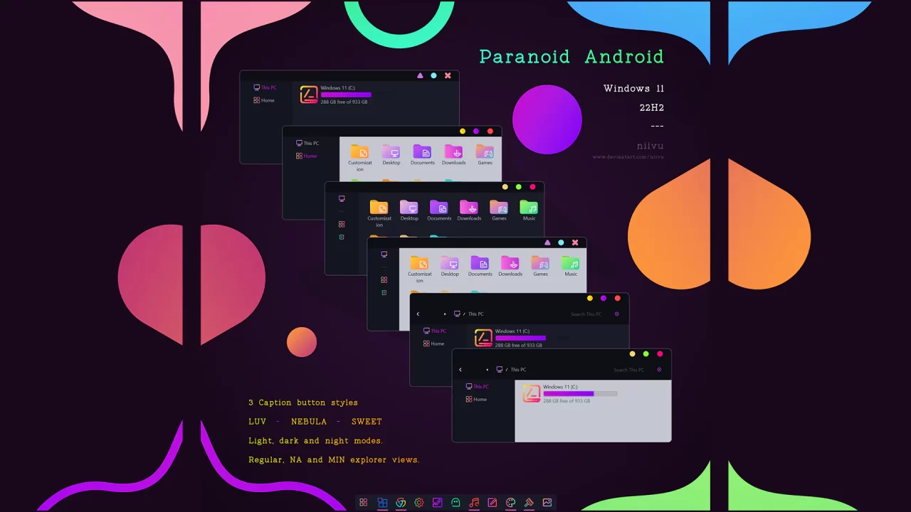 Paranoid Android Theme for Windows 11