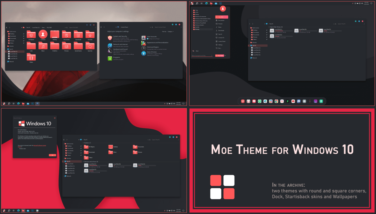 Moe Theme for Windows 10