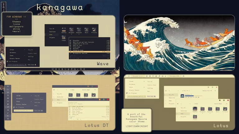 Kanagawa Theme for Windows 11 Kanagawa Theme for Windows 11