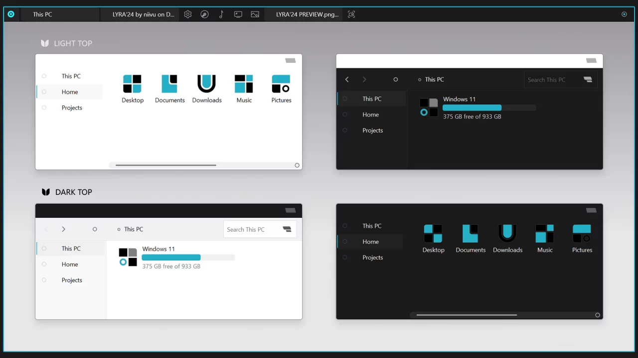 LYRA Theme for Windows 11 LYRA Theme for Windows 11