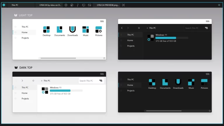 LYRA Theme for Windows 11 LYRA Theme for Windows 11