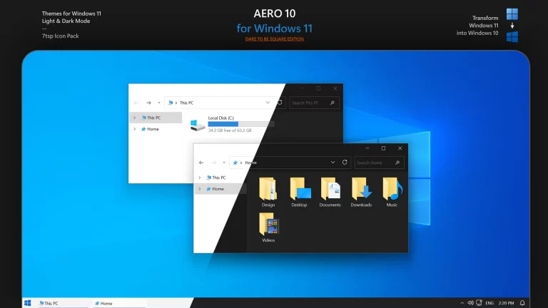 Windows 10 AERO Theme for Windows 11