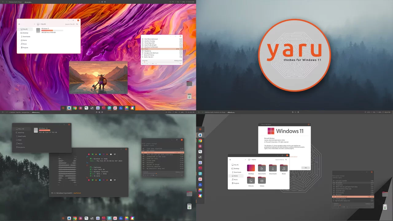 YARU Theme for Windows 11 YARU Theme for Windows 11