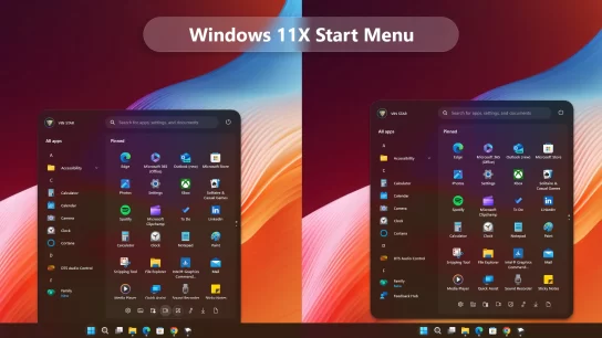 Windows 11X Start Menu