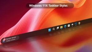 Windows 11X Taskbar Styles