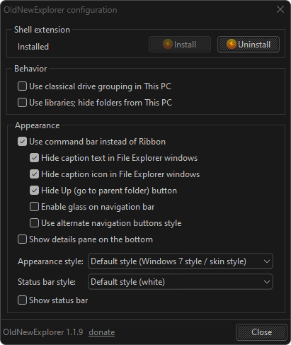 OldNewExplorer File Explorer