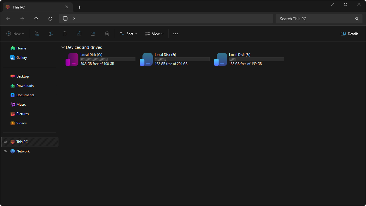Default File Explorer in Windows 11