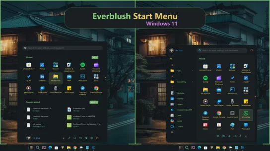 Everblush Start Menu