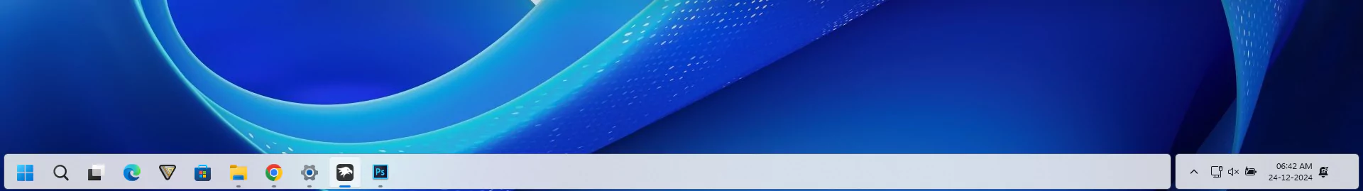Modern Taskbar Windows 11 Modern Taskbar Without Widgets