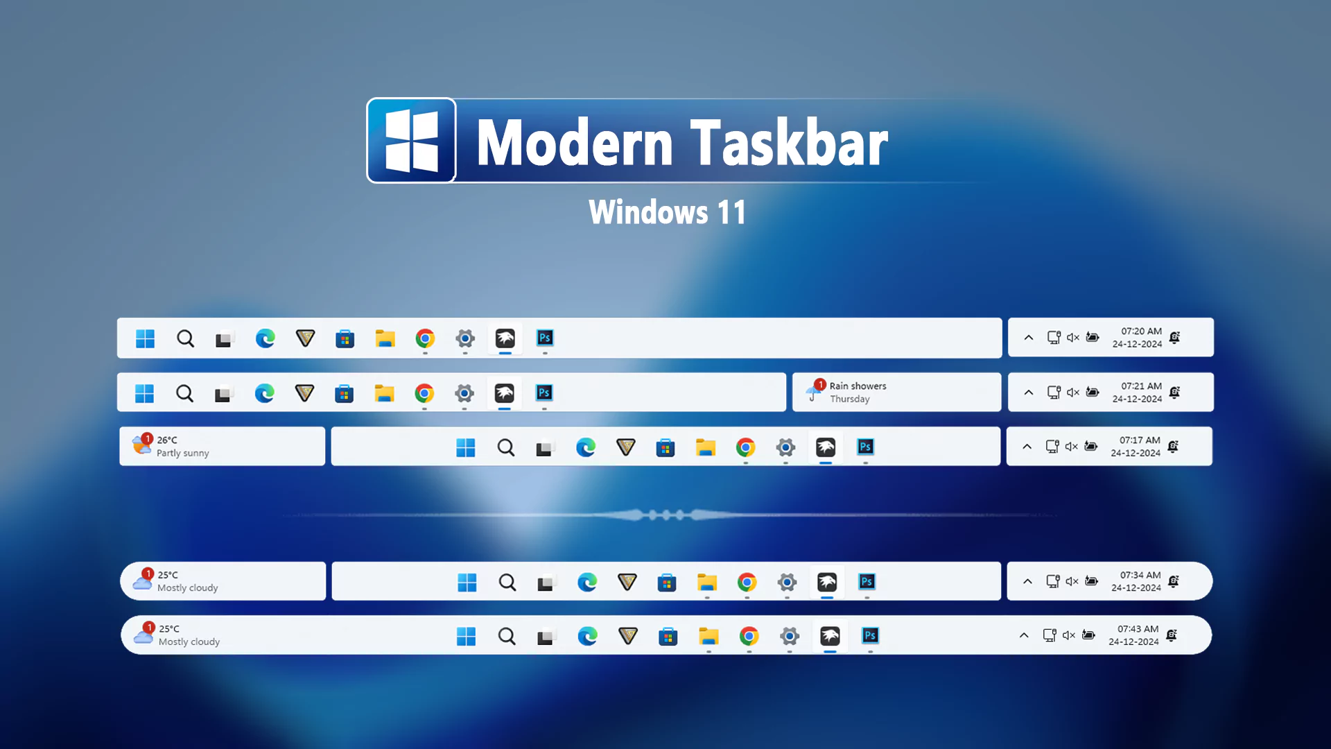 Modern Taskbar — VIN STAR