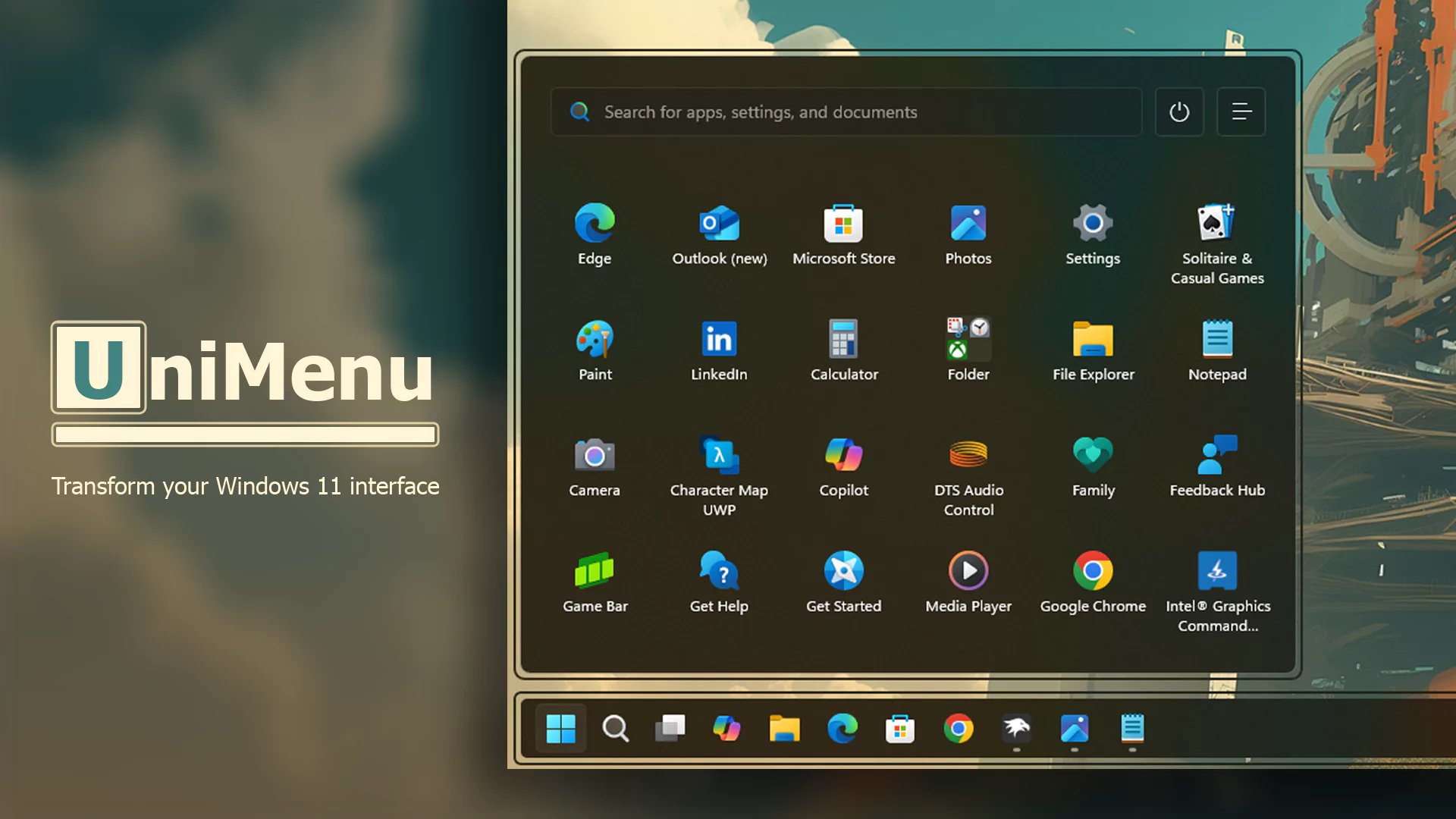 UniMenu for Windows 11 Preview