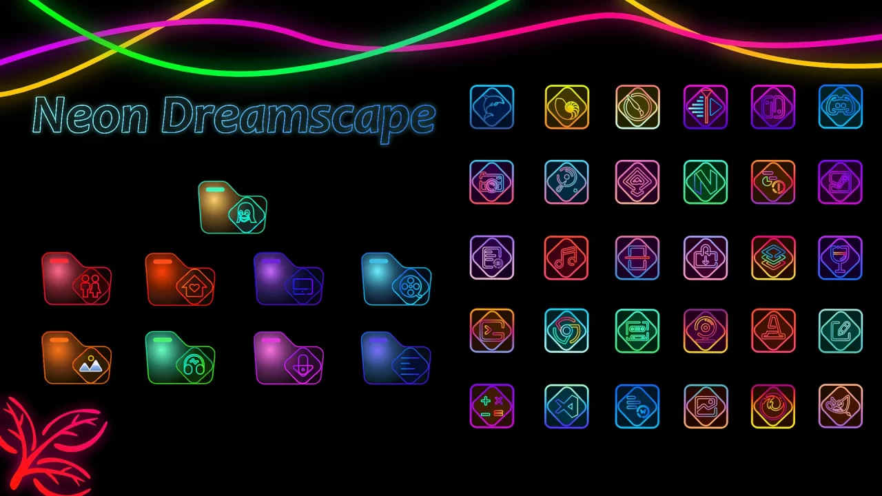 Neon Dream 7TSP Icon Neon Dream 7TSP Icon Pack